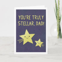 Stellar Dad Greeting Card