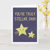 Stellar Dad Greeting Card Kaart (Gele Bloem)