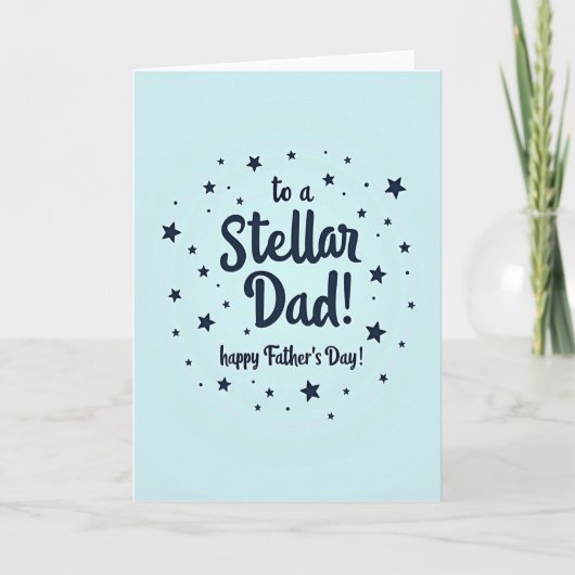 Stellar Dad Marine Scriptkaart Kaart (Voorkant)
