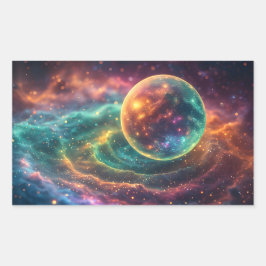 Stellar Dream Nebula Design Rechthoekige Sticker