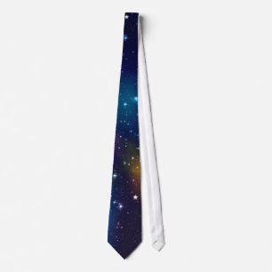 Stellar Galaxy Print Stropdas