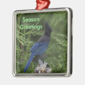 Stellar Jay kerst ornament (Links)