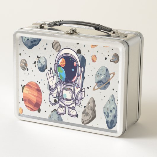Stellar Lunchbox Space thema Kinder lunch bevatten (Voorkant)