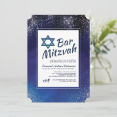 Stellar Night Bar Mitzvah Invitation (Debout devant)