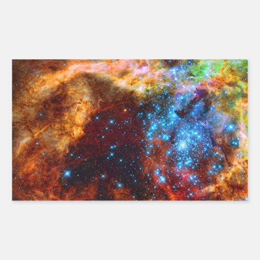 Stellar Nursery R136 in the Tarantula Nebula Rechthoekige Sticker (Voorkant)
