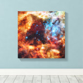 Stellar Nursery R136 Tarantula Nebula NASA Foto Canvas Afdruk (Insitu (Houten vloer))