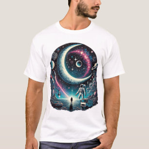 Stellar Odyssey: Gravity's Embrace & Whispers of I T-shirt