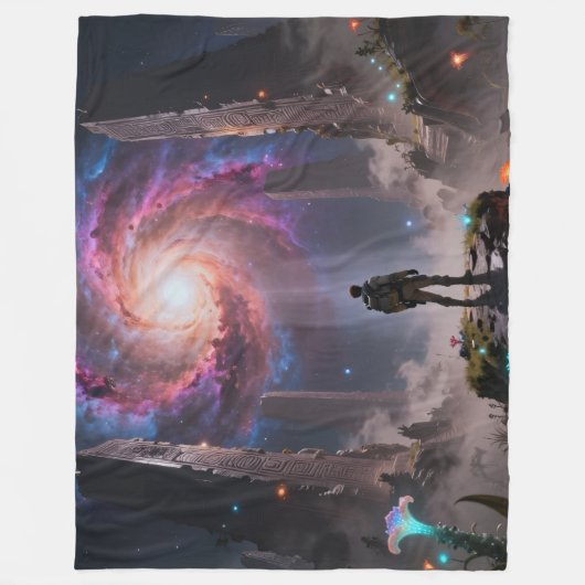 Stellar Path – Journey Through the Universe´3 Fleece Deken (Voorkant)