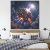 Stellar Path – Journey Through the Universe´4 Canvas Afdruk (Insitu (Slaapkamer))