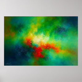Stellar Reverie Abstract Poster