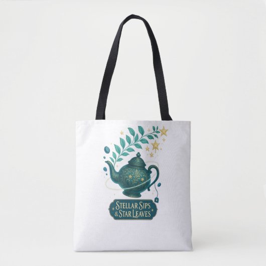Stellar Sips & Star Leaves Canvas tas (Voorkant)