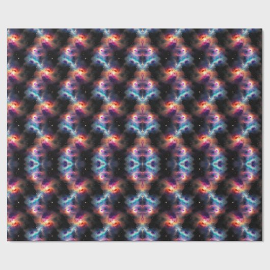 Stellar Symphony Galactic Nebulas Patroon Cadeaupapier (Vlak)