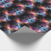 Stellar Symphony Galactic Nebulas Patroon Cadeaupapier (Hoek)