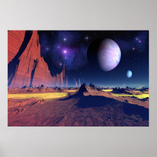 Stellar vista - affiche d'art spatial