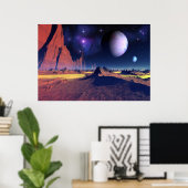 Stellar vista - poster voor ruimtevaart (Thuiskantoor)