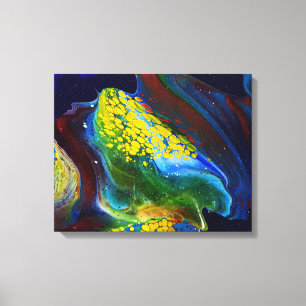 Stellar Wave (acrylverf) Canvas Afdruk