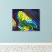 Stellar Wave (acrylverf) Canvas Afdruk (Insitu (Houten vloer))