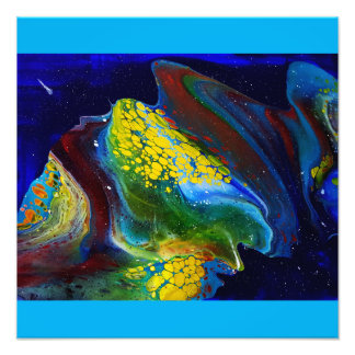 Stellar Wave (acrylverf) Foto Afdruk
