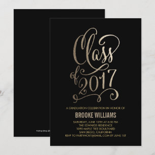 "Stellar Year EDITABLE COLOR Afstuderen Invitation Kaart