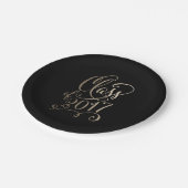 Stellar Year EDITABLE KLEUR Afstuderen Borden Papieren Bordje (Gekanteld)