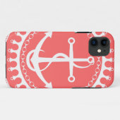 StellaRoot Anchor Down Preppy Roze Case-Mate iPhone Case (Achterkant (horizontaal))