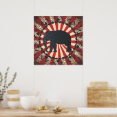 StellaRoot  Circus Elephant Free Mandarin Poster (Keuken)