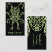 StellaRoot Cracken Octopus Damask Visitekaartje (Voorkant / Achterkant)