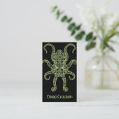 StellaRoot Cracken Octopus Damask Visitekaartje (Staand voorkant)