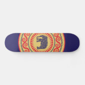 StellaRoot Elephant  Burnt Damask Skateboard (Horizontaal)