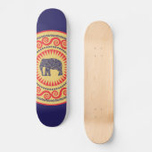 StellaRoot Elephant  Burnt Damask Skateboard (Voorkant)
