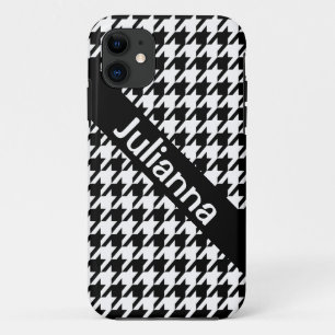 StellaRoot Houndstooth Black Vintage iPhone 11 Hoesje