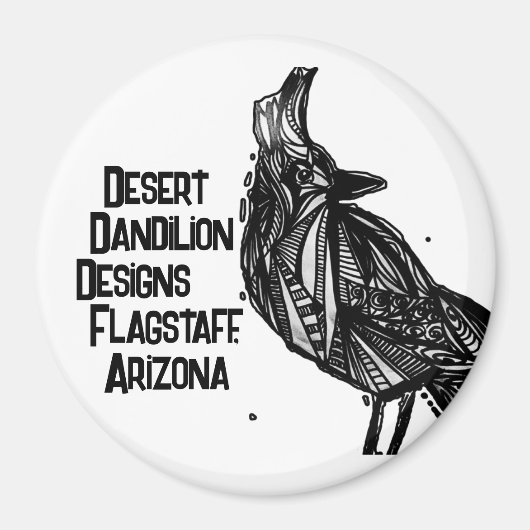 Stellar's Jay Magnet par Desert Dandilion Designs (Devant)