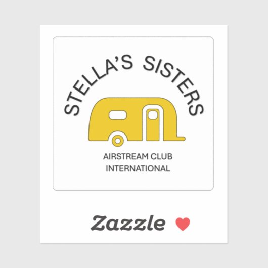 Stella's Sisters Extra Small Square Vinyl Sticker (Feuille)