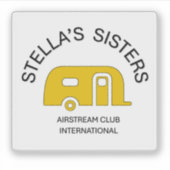 Stella's Sisters Extra Small Square Vinyl Sticker (Devant)