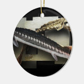Stellate Sturgeon 3D Collage Keramisch Ornament (Links)