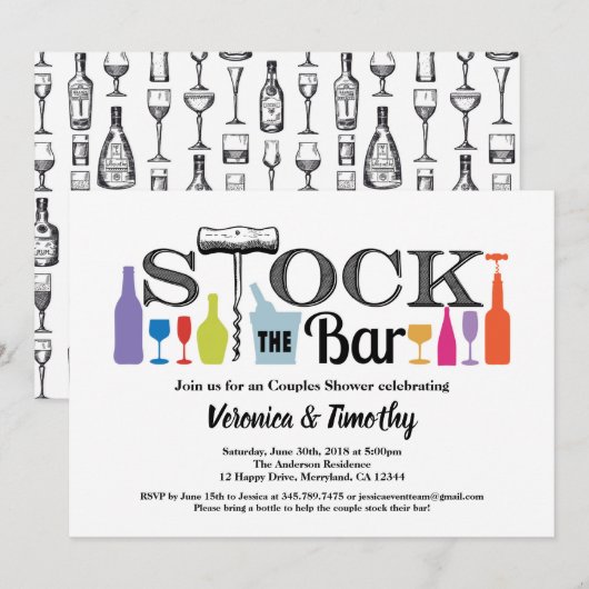 Stellen de bar Retro de shownodiging van paren Kaart (Voorkant / Achterkant)