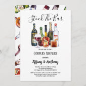 Stellen de schoeisel van de bar Uitnodiging (Voorkant / Achterkant)