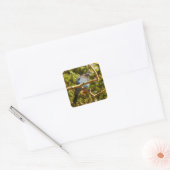 Steller's Jay at Rocky Vierkante Sticker (Envelop)