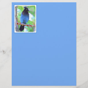 Stellers jay schilderen - Oorspronkelijke vogelkun