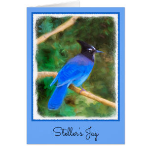 Stellers jay schilderen - Oorspronkelijke vogelkun