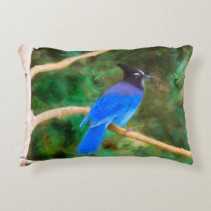 Stellers jay schilderen - Oorspronkelijke vogelkun Accent Kussen