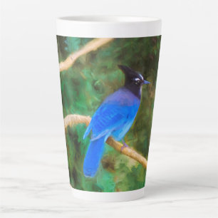 Stellers jay schilderen - Oorspronkelijke vogelkun Latte Mok