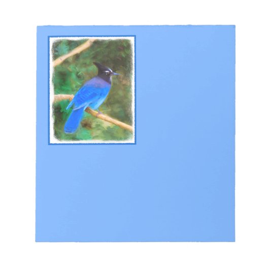 Stellers jay schilderen - Oorspronkelijke vogelkun Notitieblok (Voorkant)