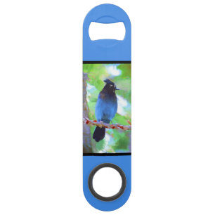 Stellers jay schilderen - Oorspronkelijke vogelkun Speed Flessenopener