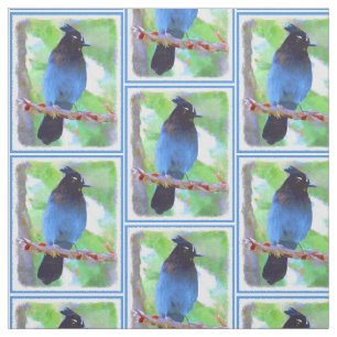 Stellers jay schilderen - Oorspronkelijke vogelkun Stof