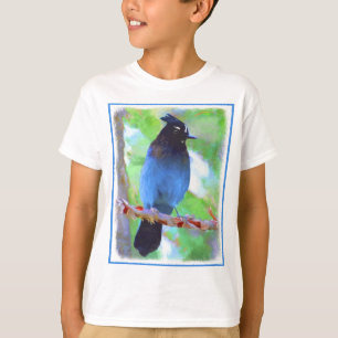 Stellers jay schilderen - Oorspronkelijke vogelkun T-shirt