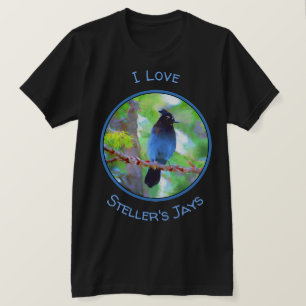 Stellers jay schilderen - Oorspronkelijke vogelkun T-shirt