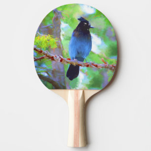 Stellers jay schilderen - Oorspronkelijke vogelkun Tafeltennisbatje