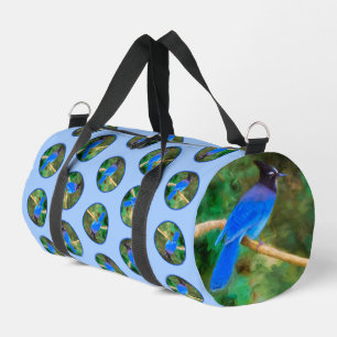 Steller's Jay Schilderij Originele Wild Bird Art Plunjezak