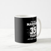 Stelletjes 35 Jaar Getrouwd Grappige 35e Trouwdag Koffiemok (Voorkant rechts)